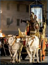 Corteo Storico, la statua della Quintana